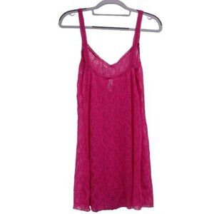 NEW b.tempt'd by Wacoal Lace Kiss Lingerie Chemise Nightgown Small Pink 914282